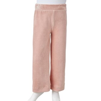 Kinderbroek 92 ribfluweel Lichtroze 8