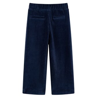 Kinderbroek 116 ribfluweel marineblauw 2