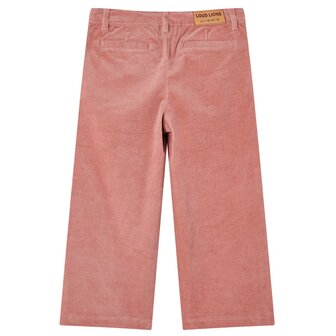 Kinderbroek 128 ribfluweel oudroze 2