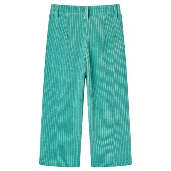 Kinderbroek 140 ribfluweel mintgroen 2