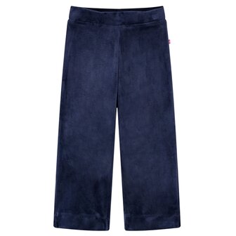 Kinderbroek fluweel 92 donkerblauw 1