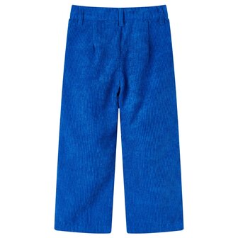 Kinderbroek 116 ribfluweel kobaltblauw 2