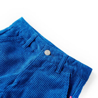 Kinderbroek 140 ribfluweel kobaltblauw 3