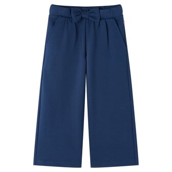 Kinderbroek met wijde pijpen 104 marineblauw 1