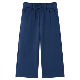Kinderbroek met wijde pijpen 128 marineblauw 1