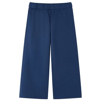 Kinderbroek met wijde pijpen 128 marineblauw 2