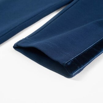 Kinderbroek met zwarte bies 104 marineblauw 6