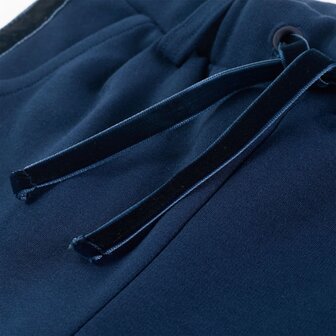 Kinderbroek met zwarte bies 128 marineblauw 4