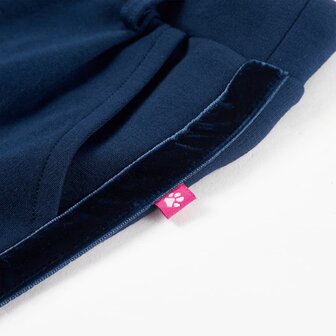 Kinderbroek met zwarte bies 128 marineblauw 5