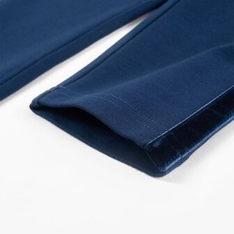 Kinderbroek met zwarte bies 128 marineblauw 6