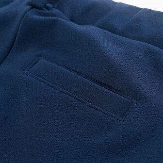 Kinderbroek met zwarte bies 128 marineblauw 7