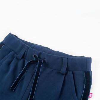 Kinderbroek met zwarte bies 140 marineblauw 3