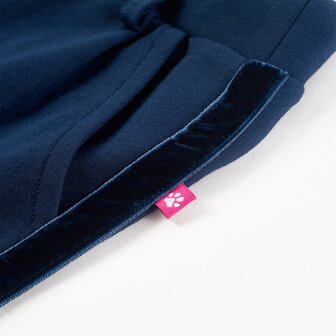 Kinderbroek met zwarte bies 140 marineblauw 5