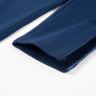 Kinderbroek met zwarte bies 140 marineblauw 6