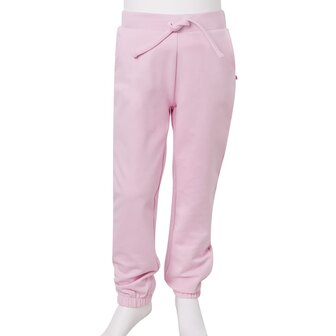Kinderjoggingbroek 104 lichtroze 9