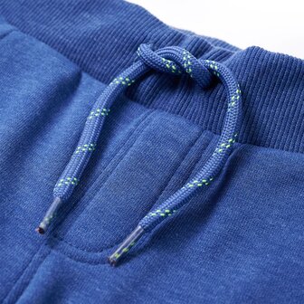 Kinderjoggingbroek 92 gem&ecirc;leerd blauw 4