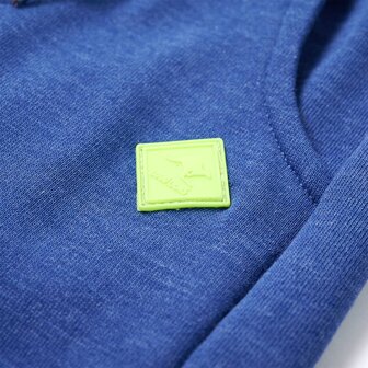 Kinderjoggingbroek 92 gem&ecirc;leerd blauw 5