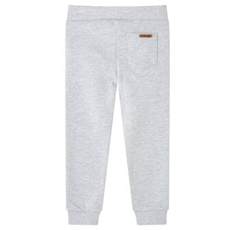 Kinderjoggingbroek 92 gem&ecirc;leerd grijs 2