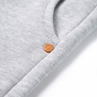 Kinderjoggingbroek 104 gem&ecirc;leerd grijs 5