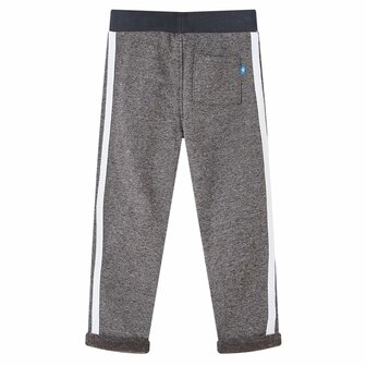 Kinderjoggingbroek 128 gem&ecirc;leerd donkergrijs 2