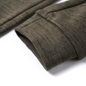 Kinderjoggingbroek 140 gem&ecirc;leerd donker kaki 6