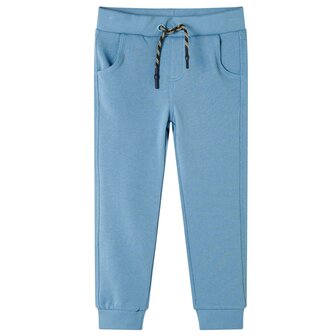 Kinderjoggingbroek 128 blauw 1