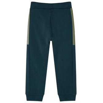 Kinderjoggingbroek met trekkoord 128 mosgroen 2