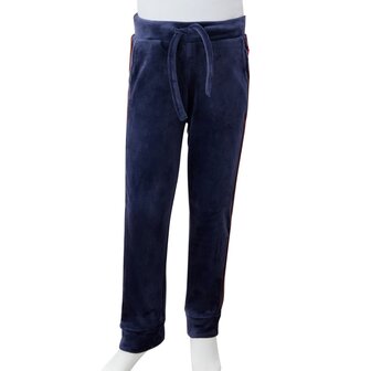 Kinderjoggingbroek 128 marineblauw 8