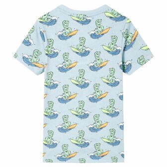Kinderpyjama met korte mouwen 128 lichtblauw 3