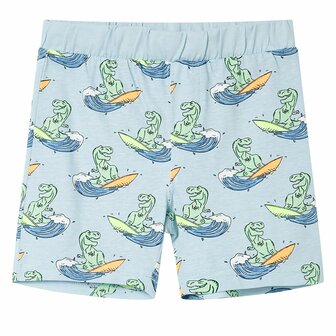Kinderpyjama met korte mouwen 128 lichtblauw 4
