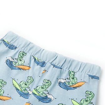 Kinderpyjama met korte mouwen 128 lichtblauw 11