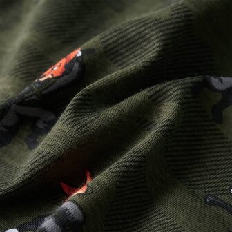 Kinderpyjama met lange mouwen 92 kakikleurig 10