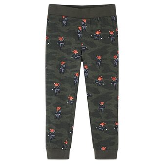 Kinderpyjama met lange mouwen 116 kakikleurig 4
