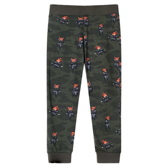 Kinderpyjama met lange mouwen 140 kakikleurig 5