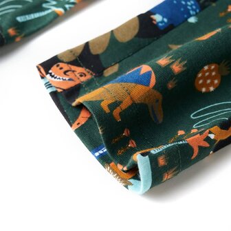 Kinderpyjama met lange mouwen 116 donkergroen 11