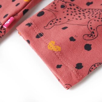 Kinderpyjama met lange mouwen 104 oudroze 7
