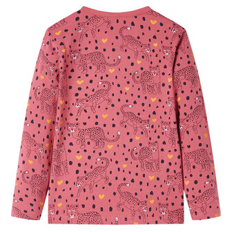 Kinderpyjama met lange mouwen 116 oudroze 3
