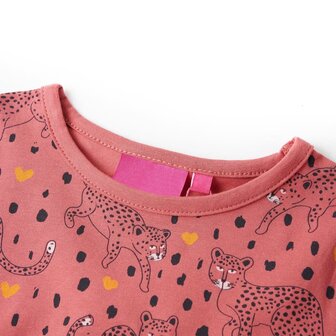 Kinderpyjama met lange mouwen 128 oudroze 6