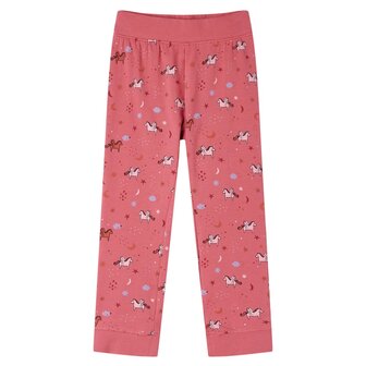 Kinderpyjama met lange mouwen 92 oudroze 4