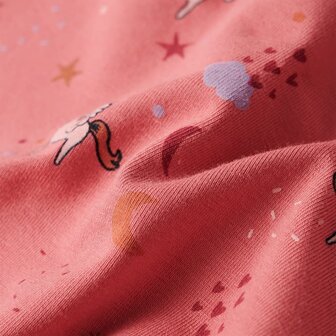 Kinderpyjama met lange mouwen 140 oudroze 10