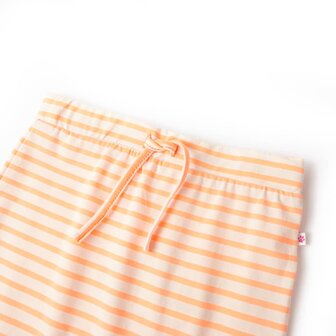 Kinderrokje recht met strepen 92 fluorescerend oranje 3