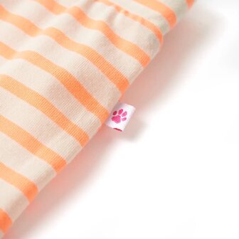 Kinderrokje recht met strepen 104 fluorescerend oranje 5