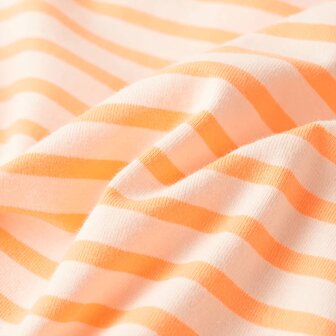 Kinderrokje recht met strepen 104 fluorescerend oranje 7