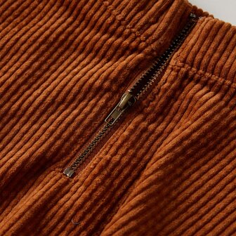 Kinderrok met zakken ribfluweel 92 cognackleurig 6