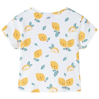 Kindershirt met knoop in de zoom 116 ecru 2