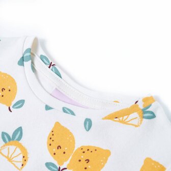 Kindershirt met knoop in de zoom 116 ecru 3
