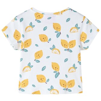 Kindershirt met knoop in de zoom 128 ecru 2