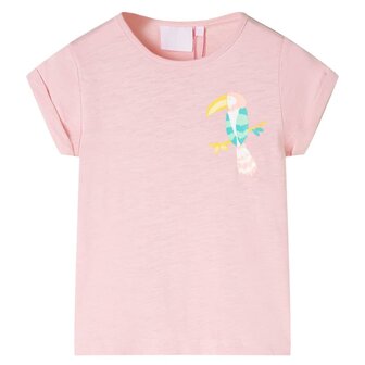 Kindershirt 92 lichtroze 1