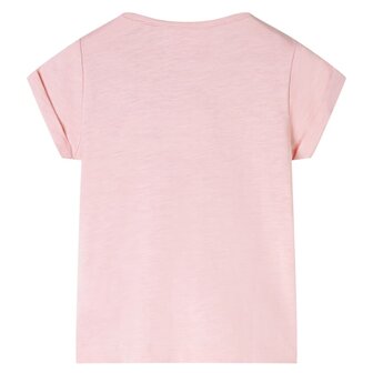 Kindershirt 92 lichtroze 2