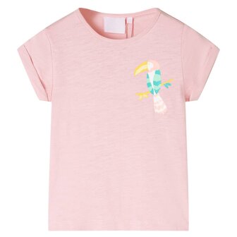 Kindershirt 128 lichtroze 1